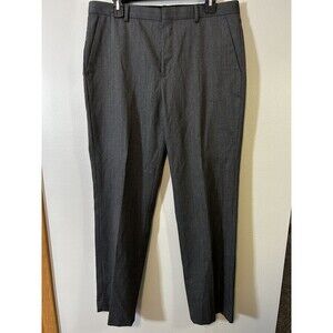 Calvin Klein Men's Dark Gray Pants 33x32 60% Wool 40% Polyester